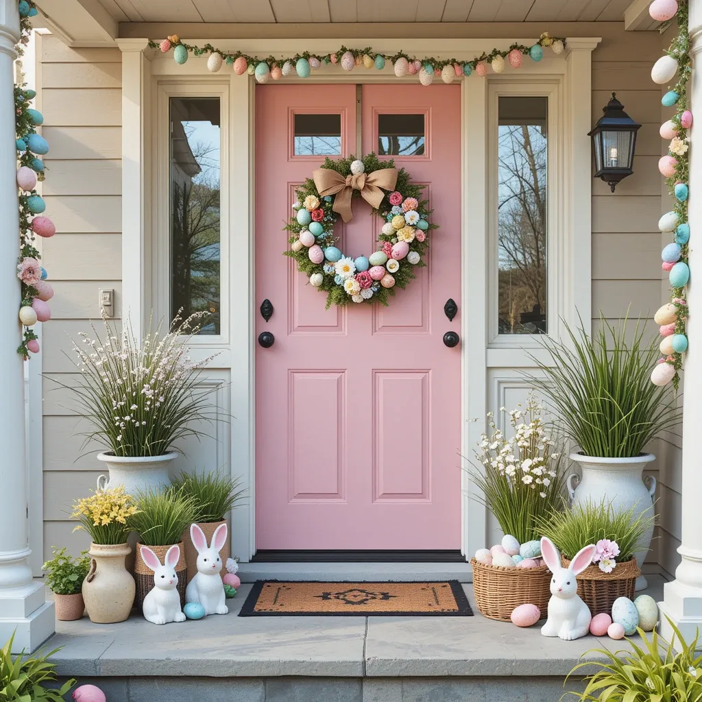 Easter-Themed Porch Decor