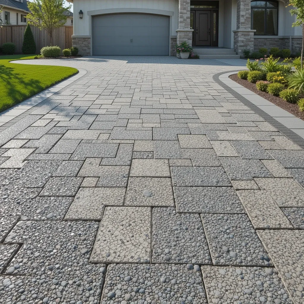 Exposed Aggregate Concrete Pavers