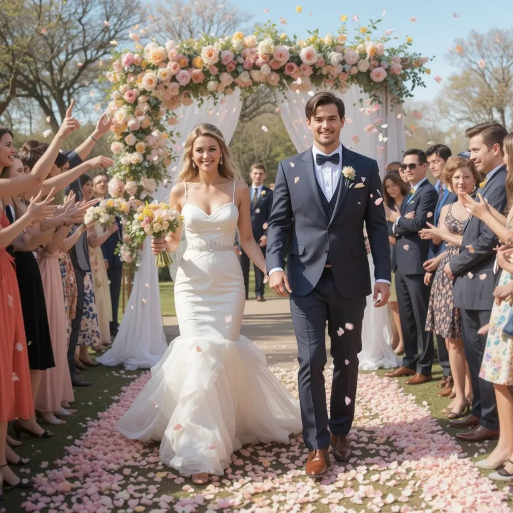 Petal Toss for the Exit