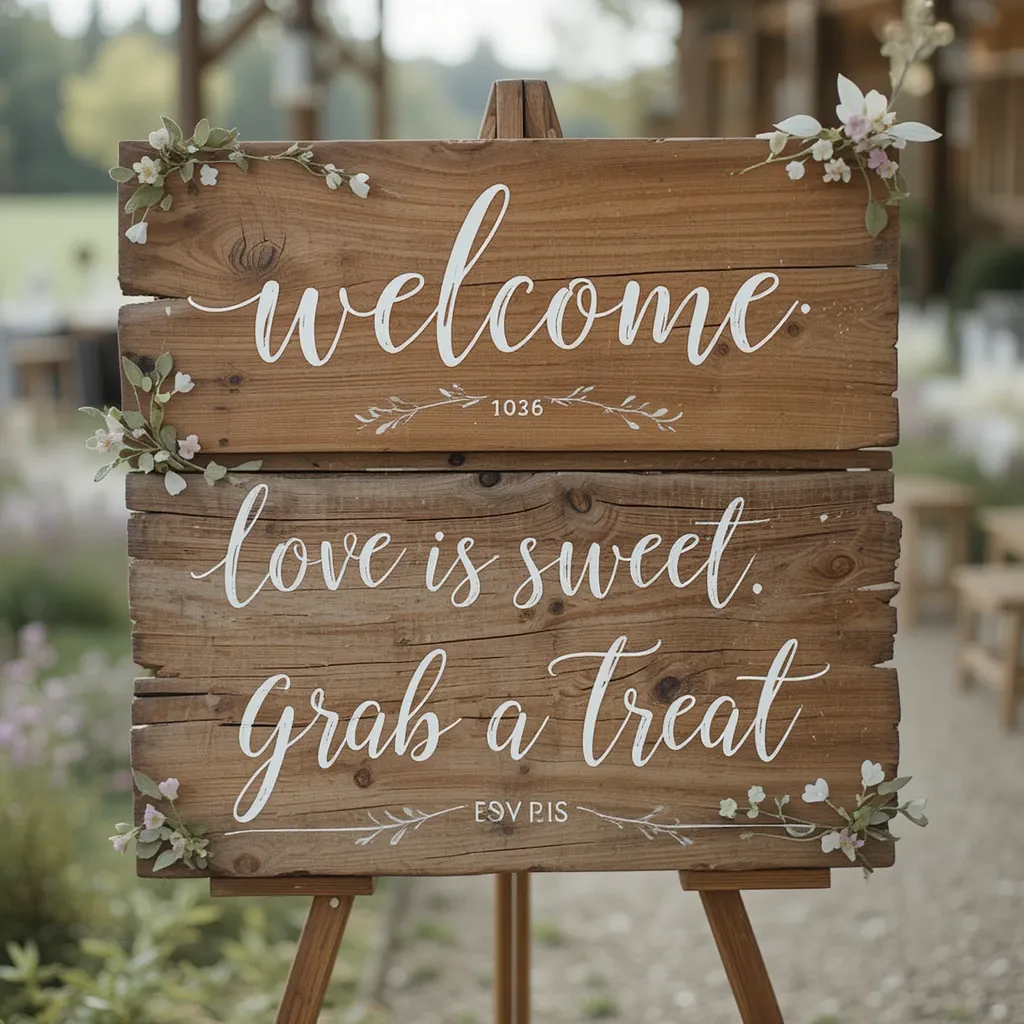 Rustic Wooden Signage