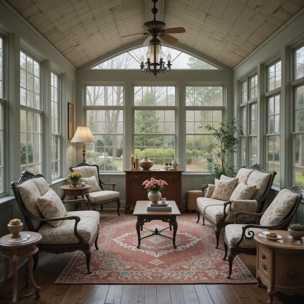 Vintage-Inspired Sunroom