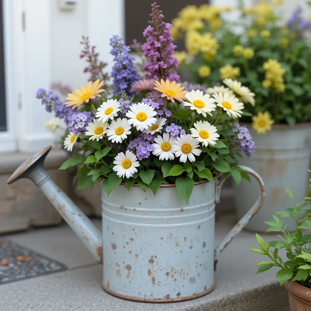 Wooden Ladder Plant Stand