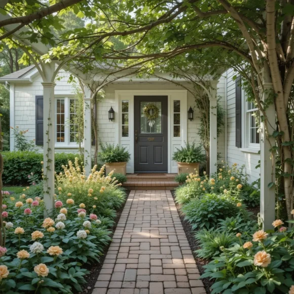 Cottage-Style Brick Pathway