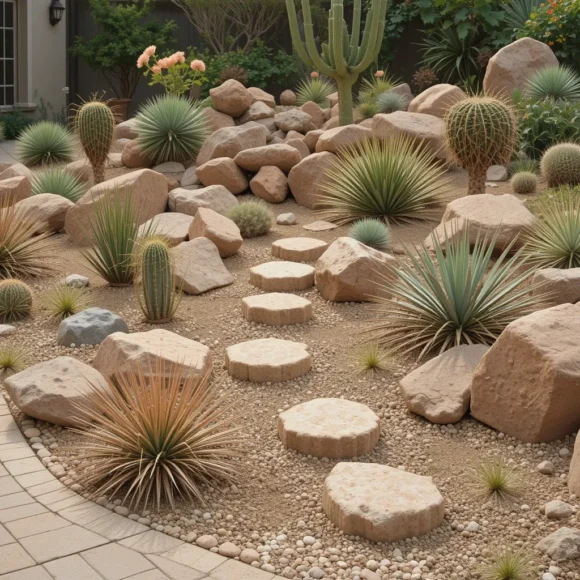 Desert-Inspired Rockscape