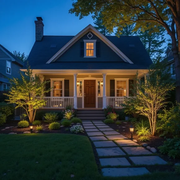 Solar-Powered Landscape Lighting