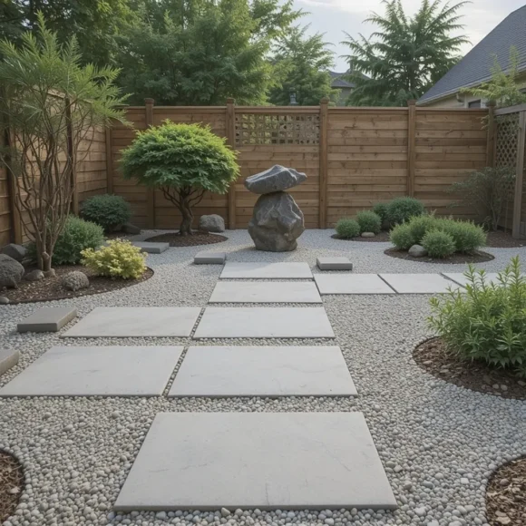 Zen-Inspired Paver Garden