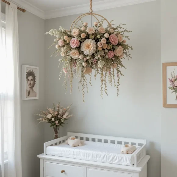 Dried Flower Chandelier