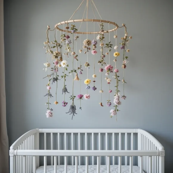 Floating Flower Mobiles