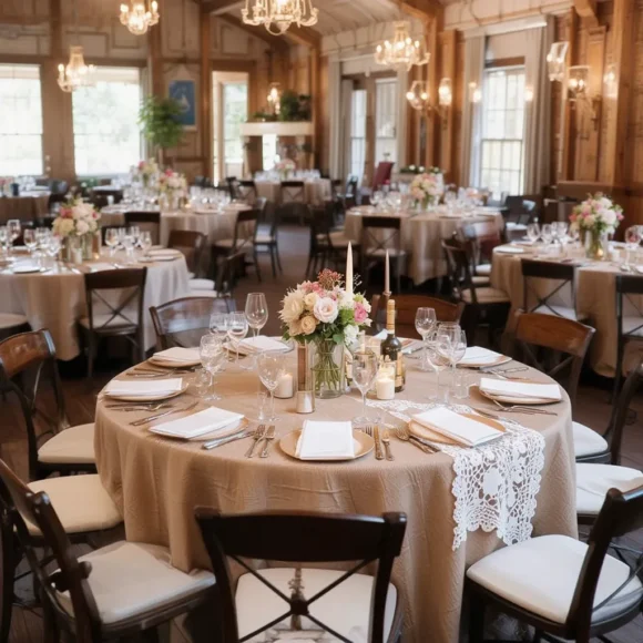 Burlap Wedding Table Linens