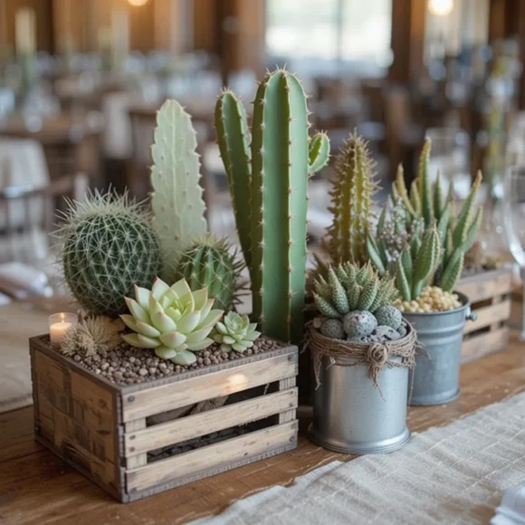 Cactus and Succulent Centerpieces