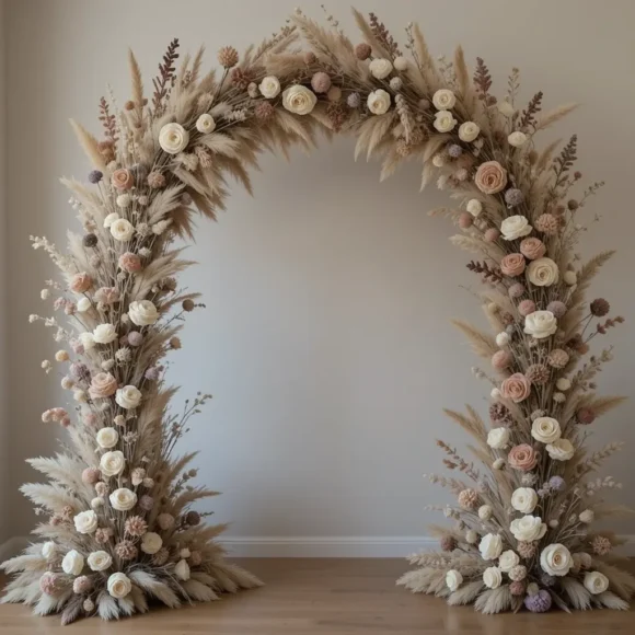 Dried Flower Backdrop Arch