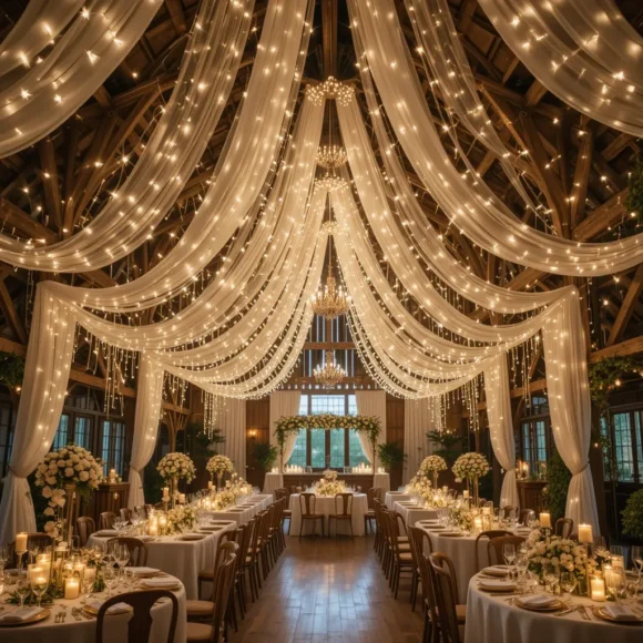 Fairy Light Draped Ceilings