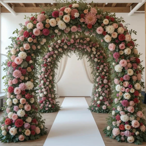 Lush Floral Dome Arch