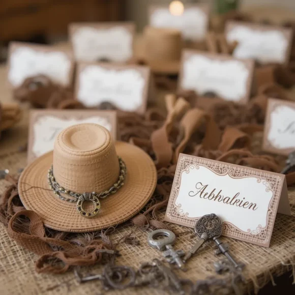 Western-Inspired Escort Cards