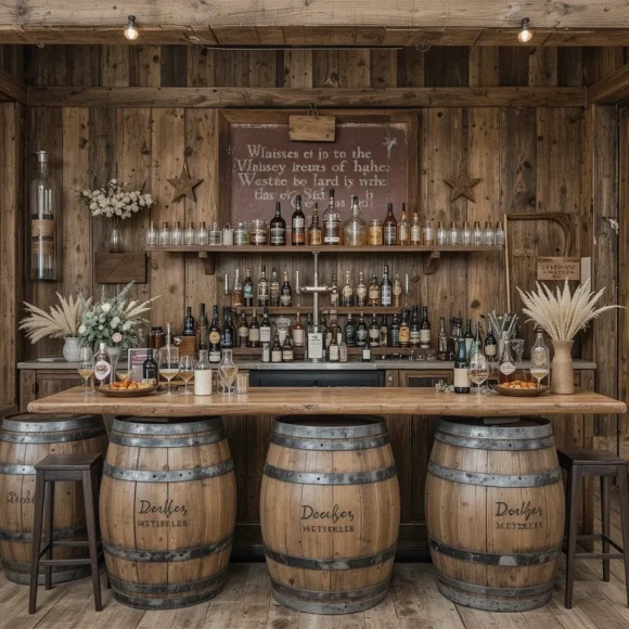 Western-Themed Bar Area