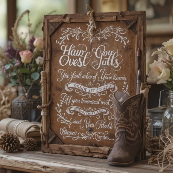 Wild West-Inspired Guest Book