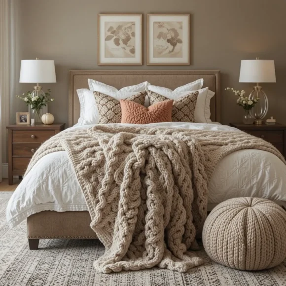 Add a Chunky Knit Throw