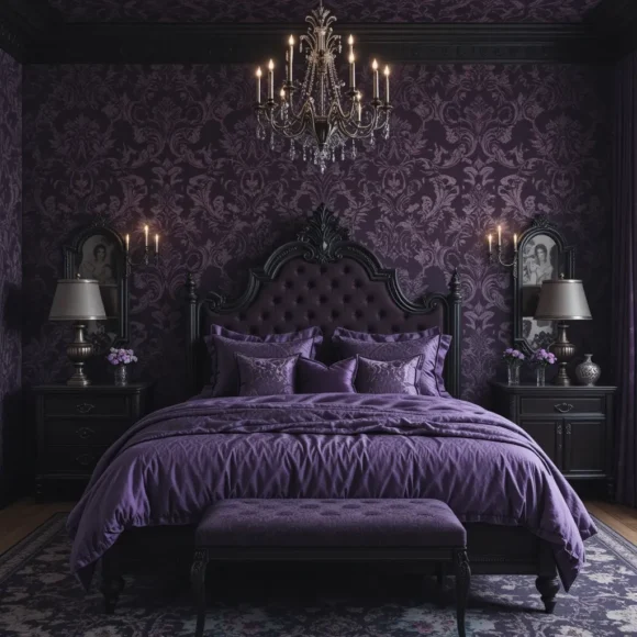 Baroque Patterned Wallpaper