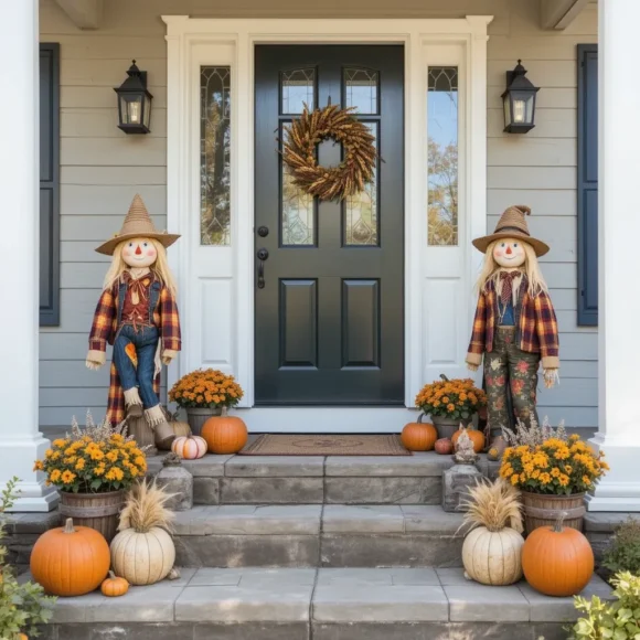 Decorate With Scarecrows or Corn Husk Figures