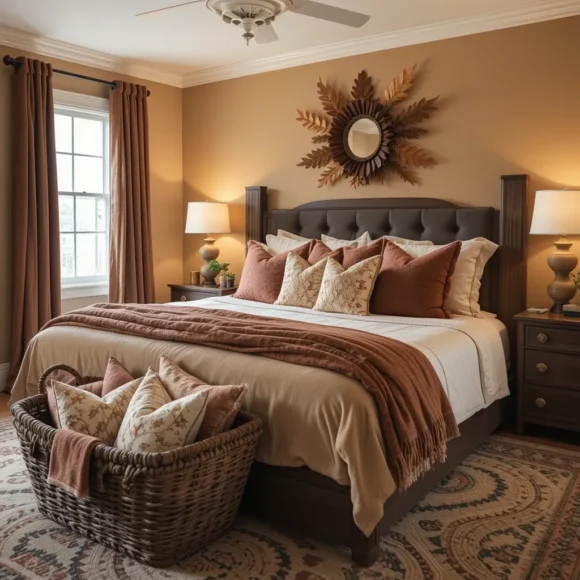 Display a Basket of Throw Pillows