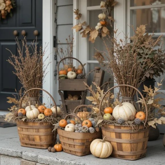 Style With Apple Baskets and Gourds