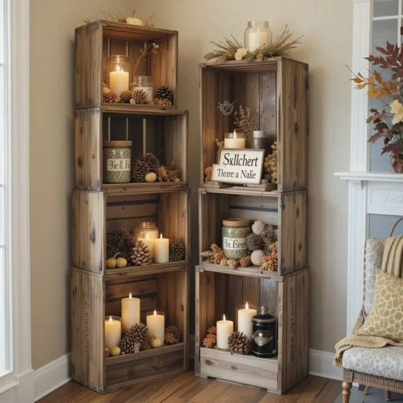 Antique Crate Display