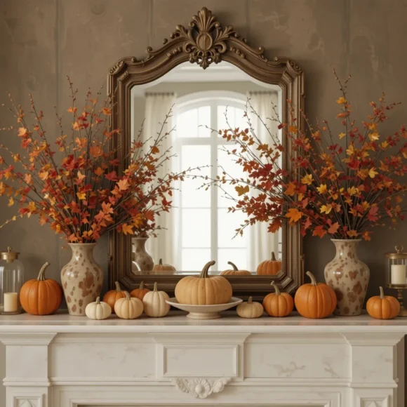 Antique Mirror as a Backdrop