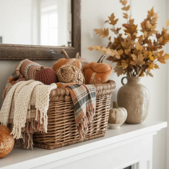 Baskets with Cozy Throws