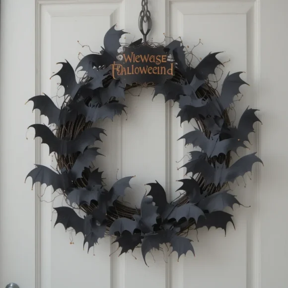 Bat Swarm Wreath
