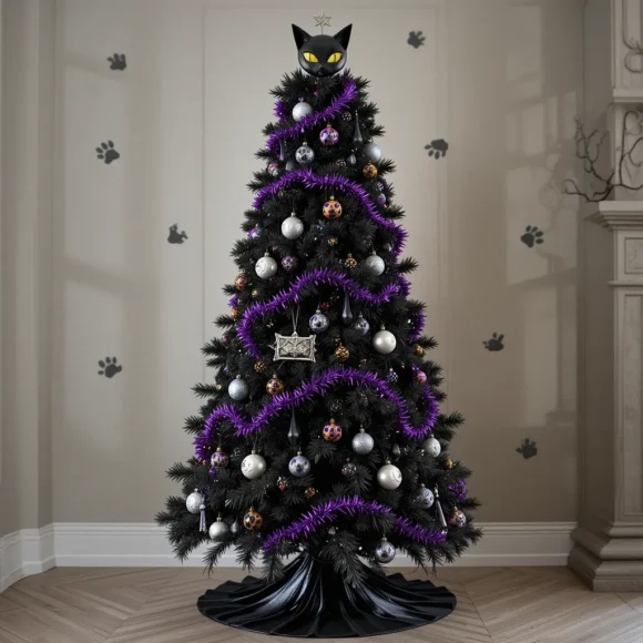 Black Cat Theme Tree
