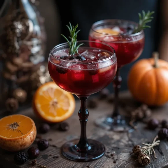 Blood-Red Signature Cocktail