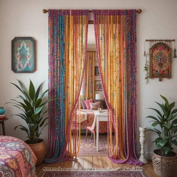 Boho Beaded Curtains