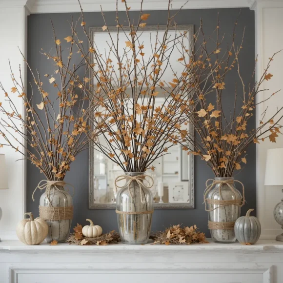 Branches in Oversized Vases