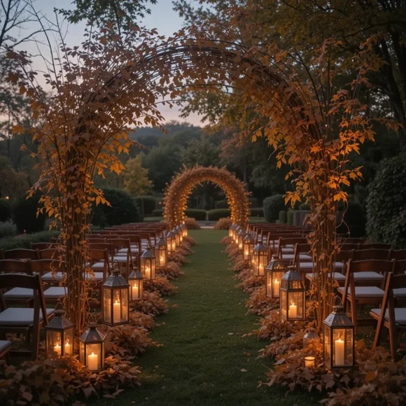 Candlelit Aisle Decor