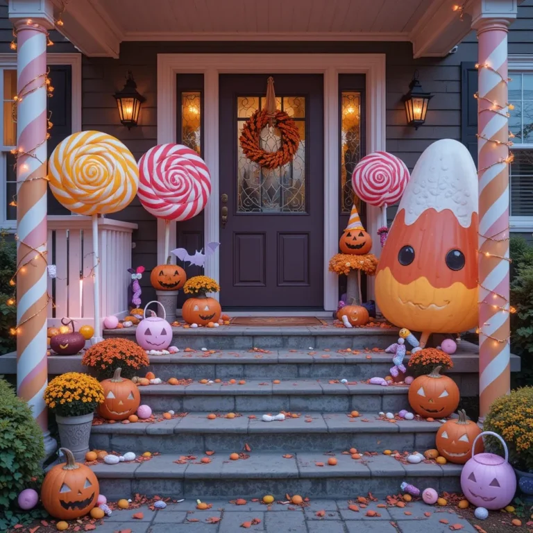 Candy-Themed Porch Décor