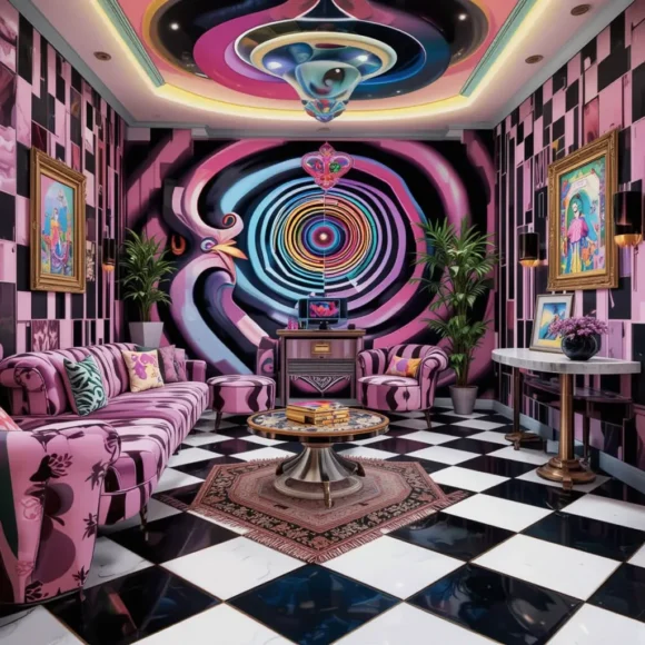 Checkerboard Flooring or Rugs