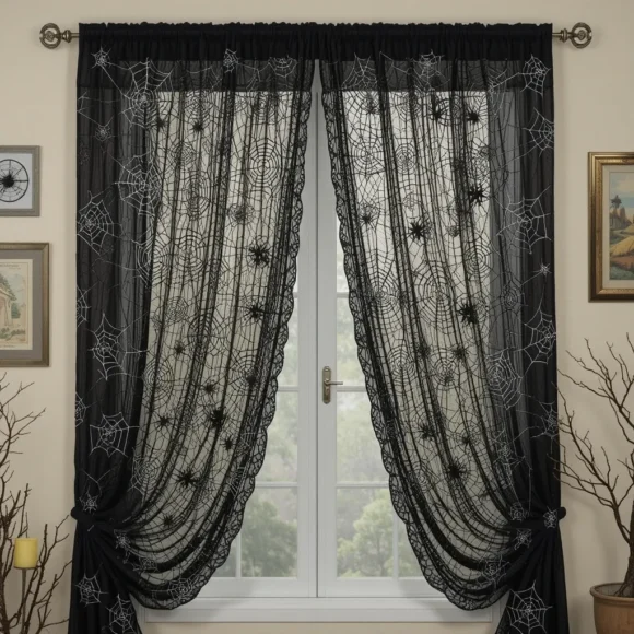 Cobweb Lace Curtains