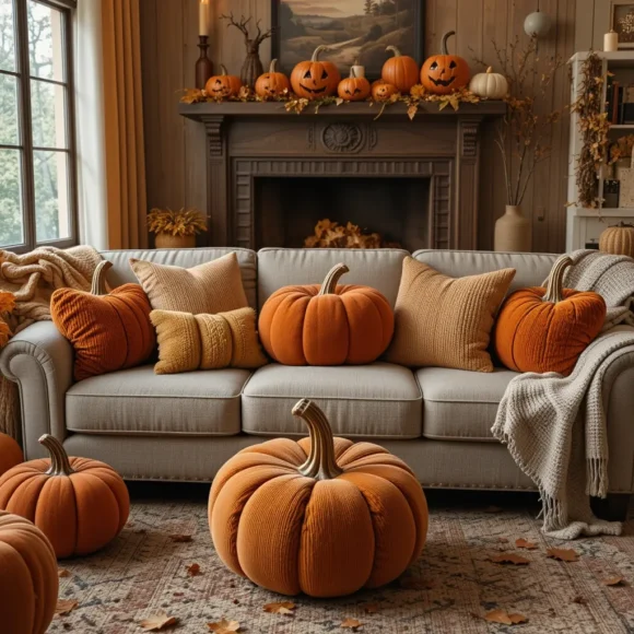 Cozy Pumpkin Pillows