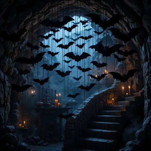 Creepy Hanging Bats