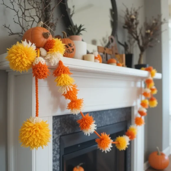Crochet Candy Corn Garland