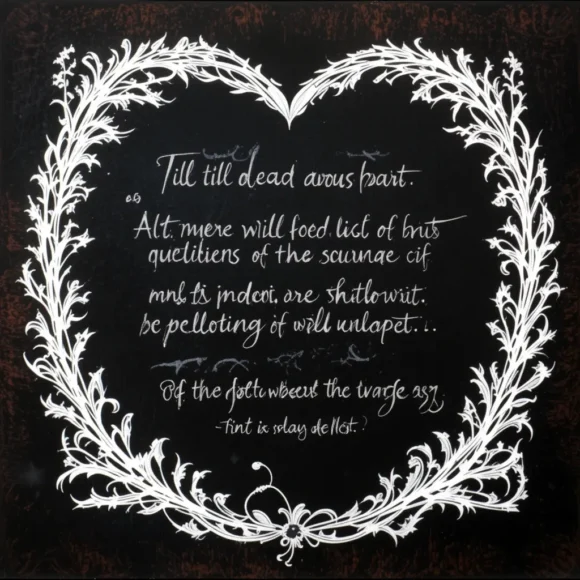 Death-Themed Vows or Quotes