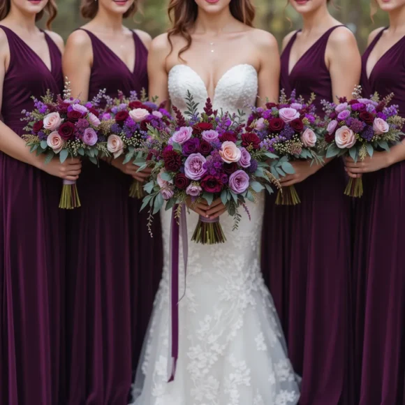 Deep Purple and Burgundy