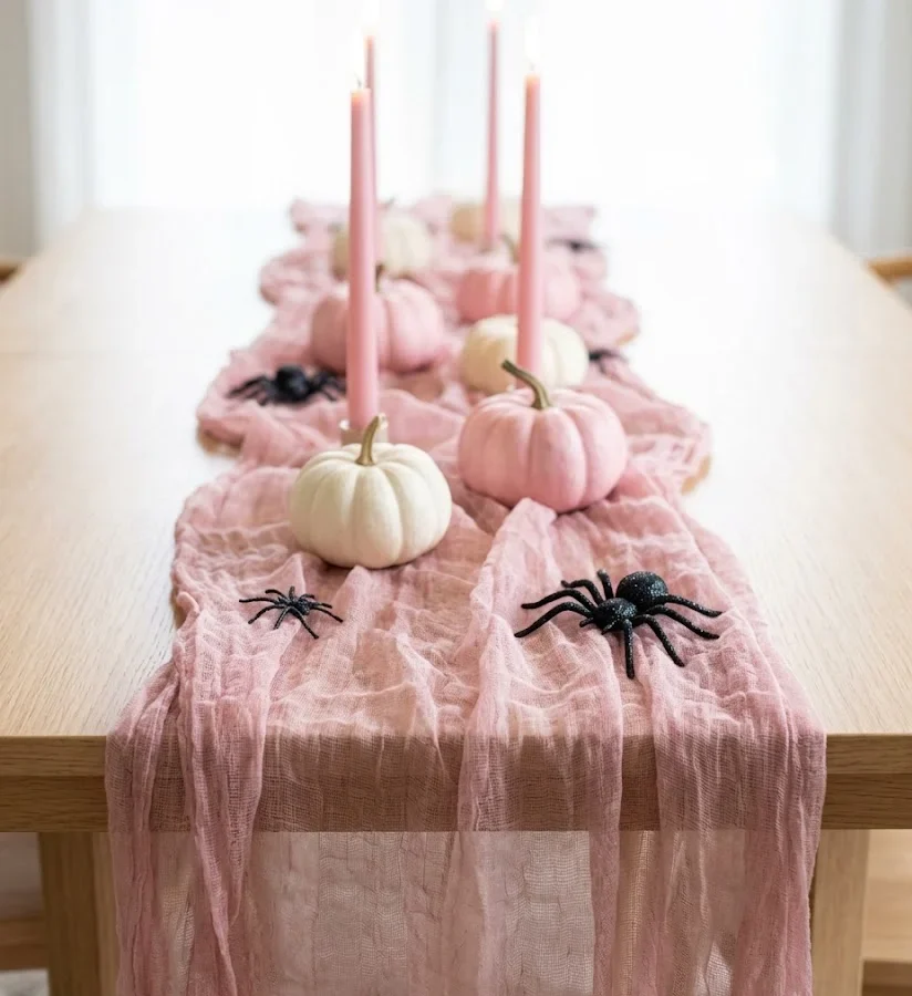 Distressed Pink Cheesecloth