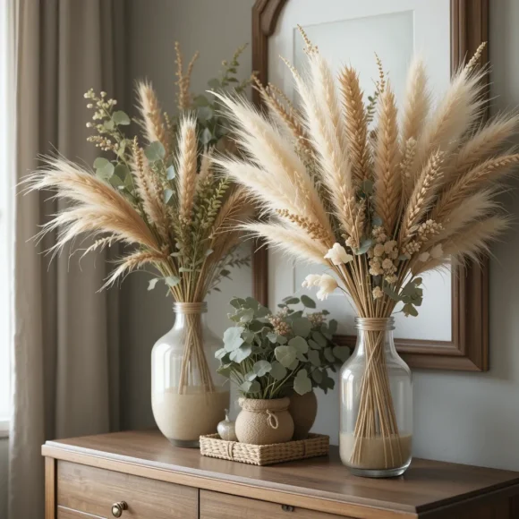 Dried Grass or Pampas Decor