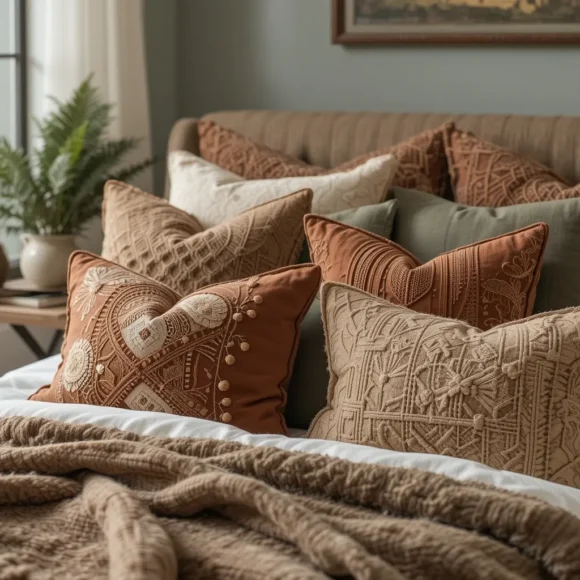 Earth-Toned Throw Pillows