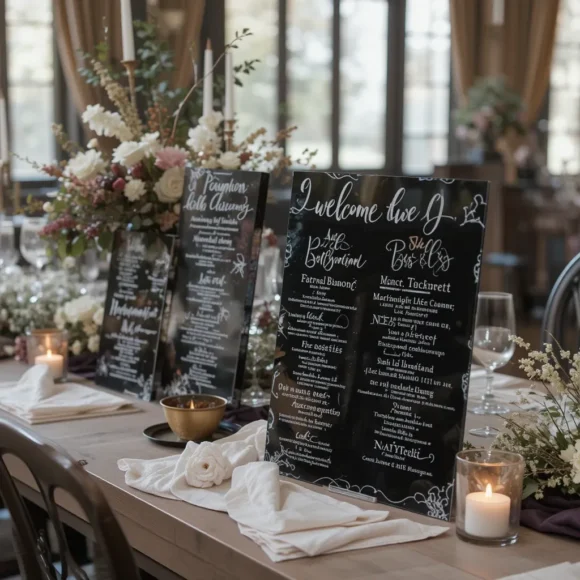 Edgy Wedding Signage