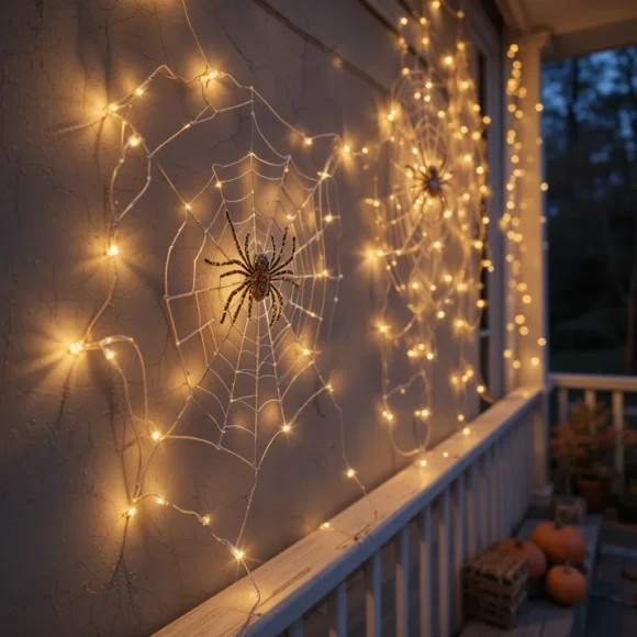 Fairy Light Spider Web