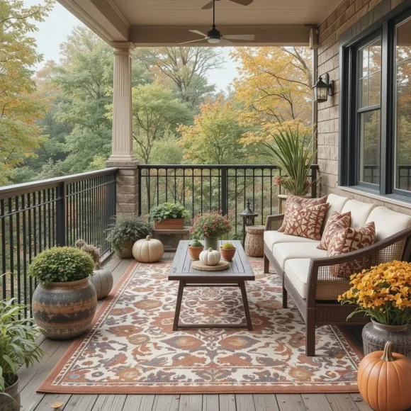 Fall-Themed Outdoor Rug