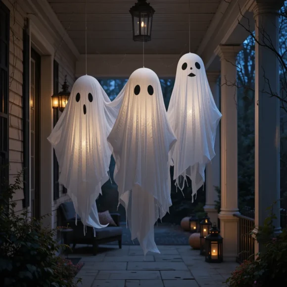 Floating Ghost Figures