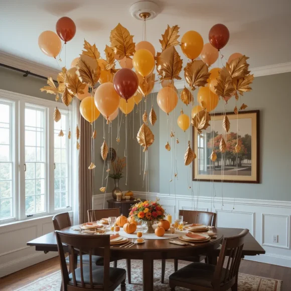 Floating Leaf Balloon Display